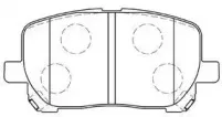 A1N105 AISIN Комплект тормозных колодок, дисковый тормоз A1N105 AISIN Комплект тормозных колодок, дисковый тормоз